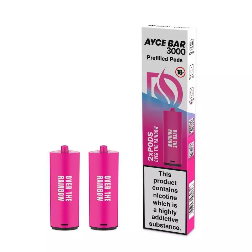 AYCE BAR 3000 Puffs Vape 4 in 1 Pods Kit E-cig 4x2ml Nic Salt 20mg