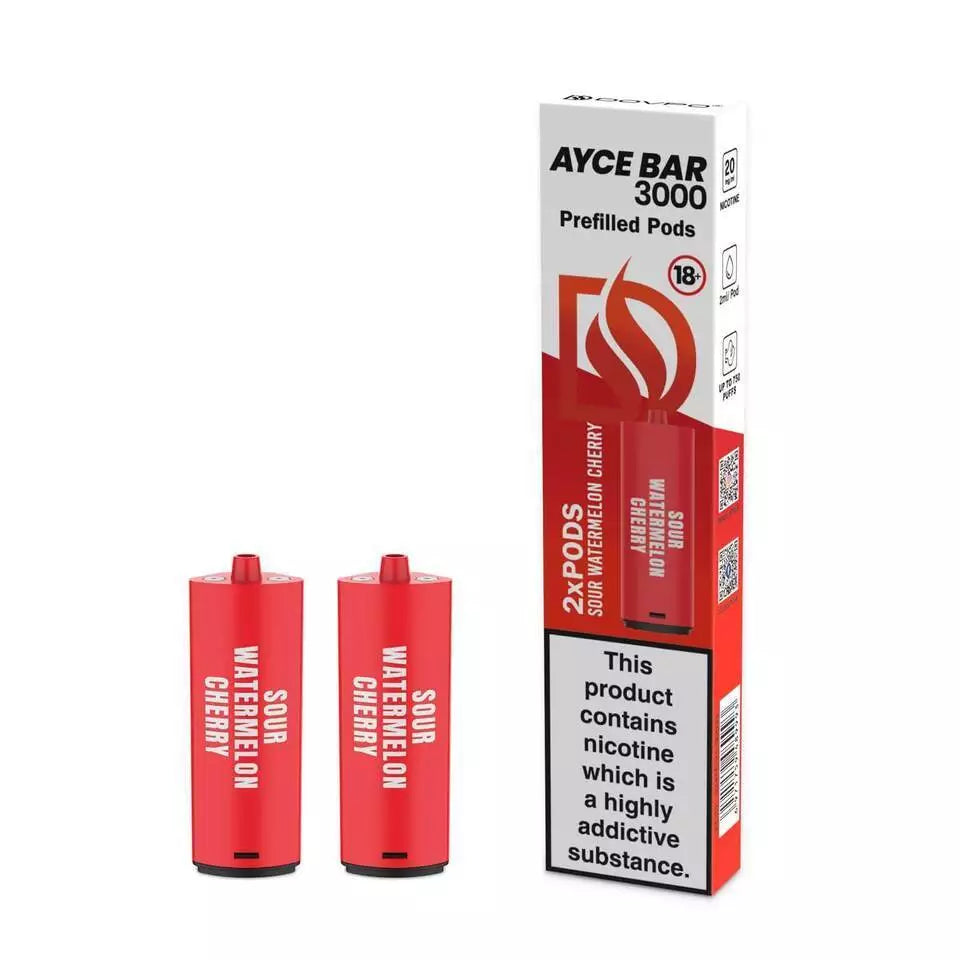 AYCE BAR 3000 Puffs Vape 4 in 1 Pods Kit E-cig 4x2ml Nic Salt 20mg