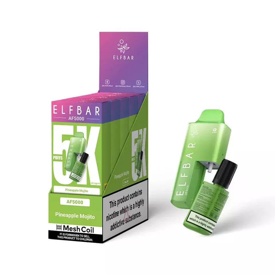 Elf Bar AF5000 - 5000 PUFF Disposable VAPE 20MG | Box of 5