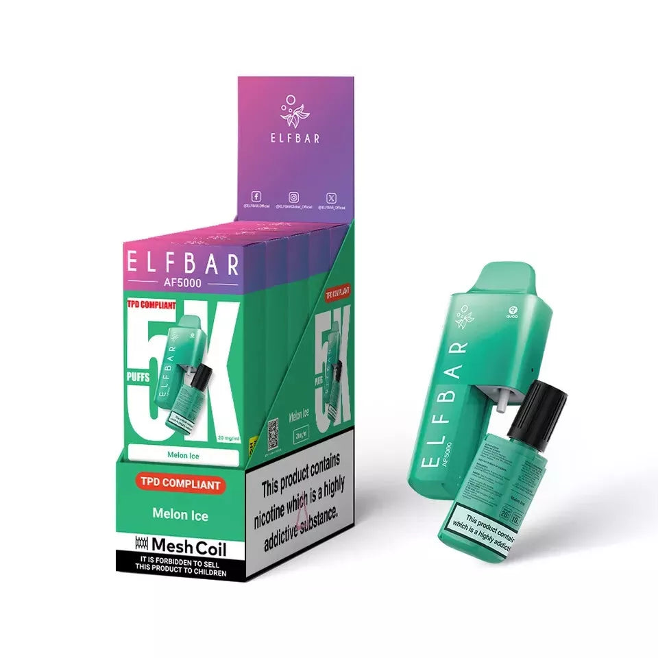 Elf Bar AF5000 - 5000 PUFF Disposable VAPE 20MG | Box of 5