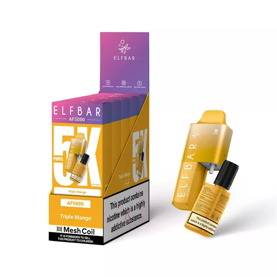 Elf Bar AF5000 - 5000 PUFF Disposable VAPE 20MG | Box of 5