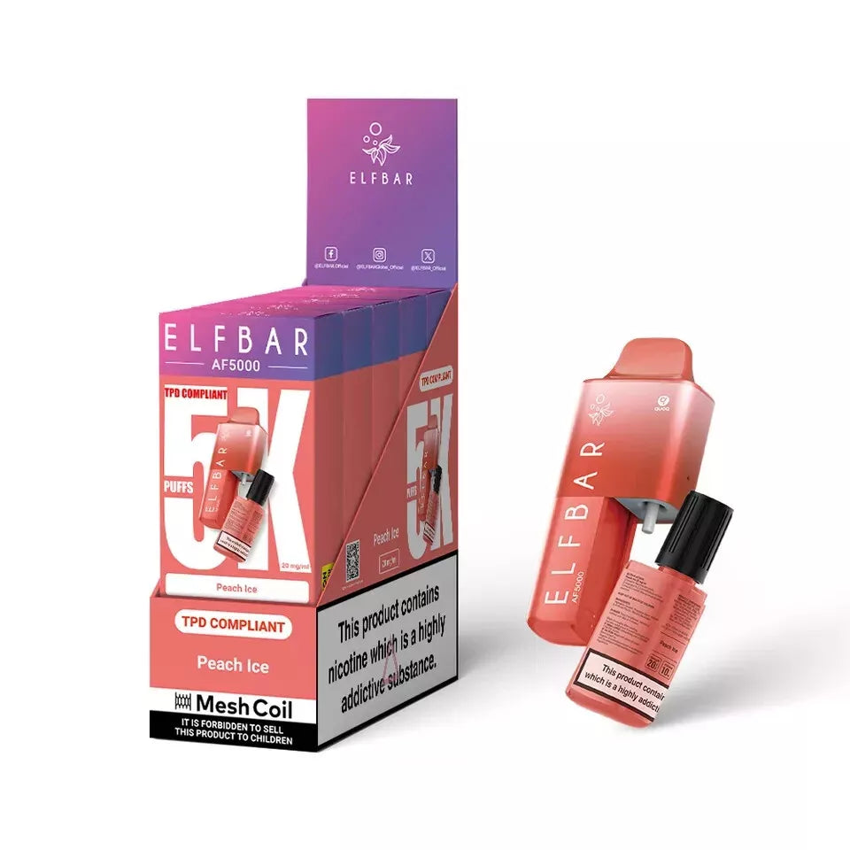 Elf Bar AF5000 - 5000 PUFF Disposable VAPE 20MG | Box of 5