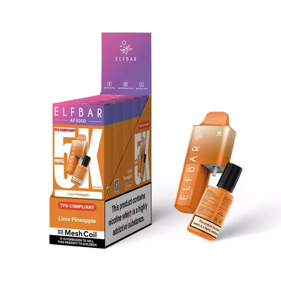 Elf Bar AF5000 - 5000 PUFF Disposable VAPE 20MG | Box of 5