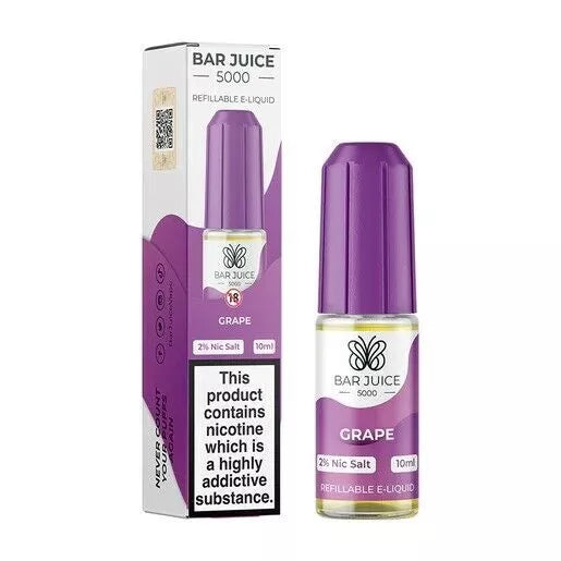 Bar Juice 5000 10ml Nic Salt 10mg 20mg PACK OF 10