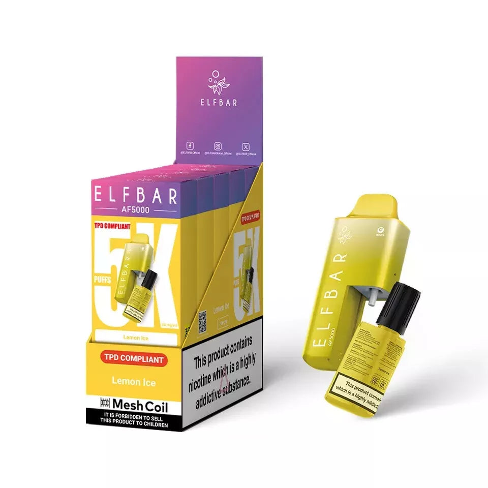Elf Bar AF5000 - 5000 PUFF Disposable VAPE 20MG | Box of 5