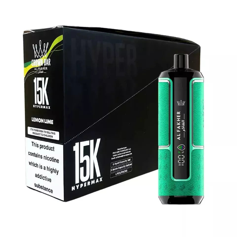 Al Fakher Crown Bar Hypermax 15K Vape Kit | 15,000 Puffs | Box of 5