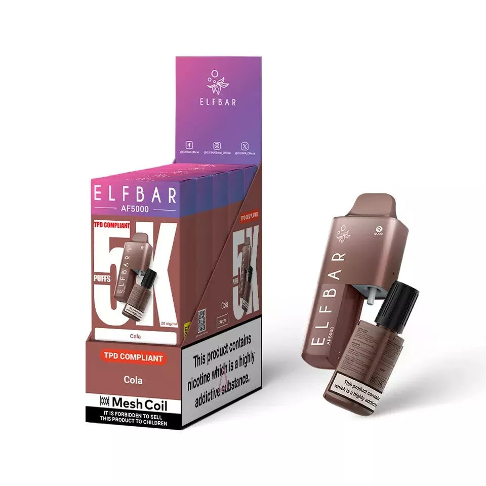 Elf Bar AF5000 - 5000 PUFF Disposable VAPE 20MG | Box of 5