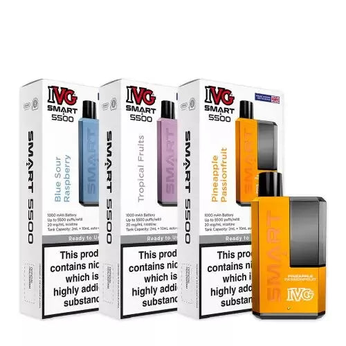 IVG SMART 5500 Disposable Vape | 20mg | Vape Juice | 5500 Puffs