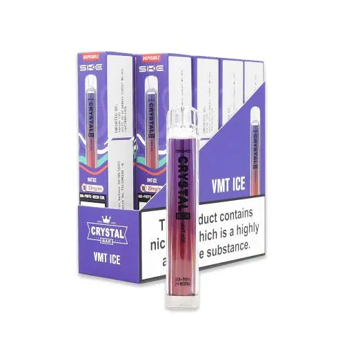 CRYSTAL Bar Vape E-Cig 2ml 2% Nic Salt - Pack of 10