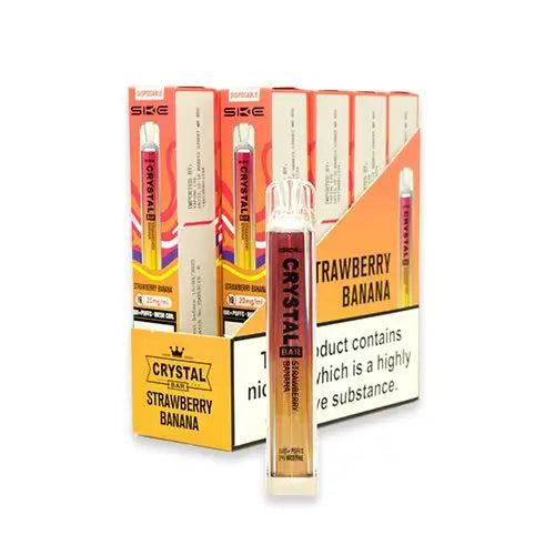 CRYSTAL Bar Vape E-Cig 2ml 2% Nic Salt - Pack of 10