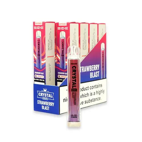 CRYSTAL Bar Vape E-Cig 2ml 2% Nic Salt - Pack of 10