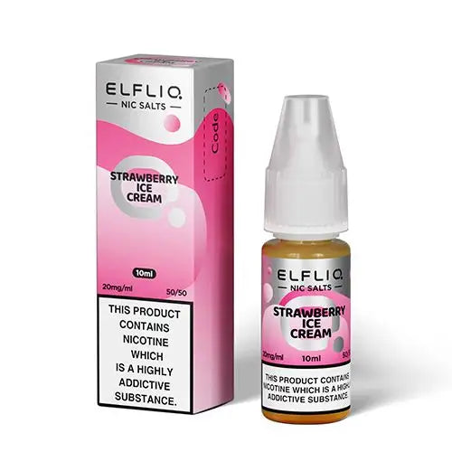 Elf Bar ElfLiq Strawberry Ice Cream Nic Salt E-Liquid
