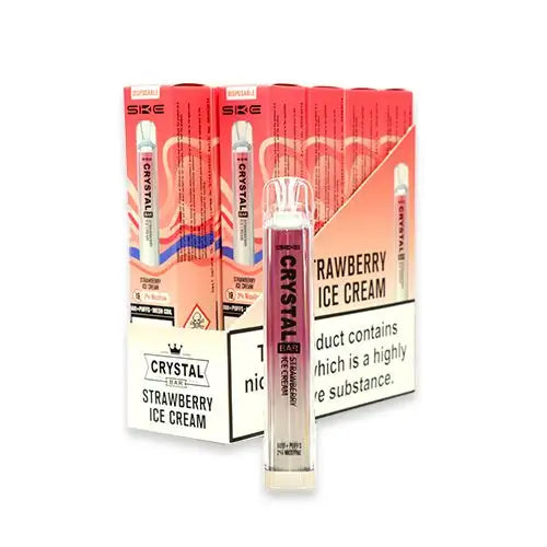 CRYSTAL Bar Vape E-Cig 2ml 2% Nic Salt - Pack of 10