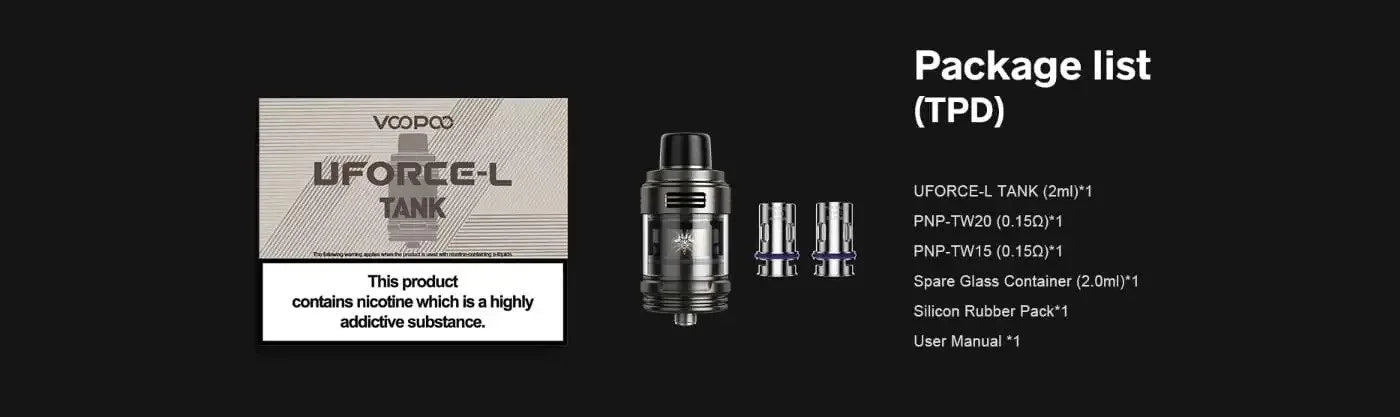 VooPoo UForce-L Vape Tank - Powerful Performance & Sub-Ohm Satisfaction