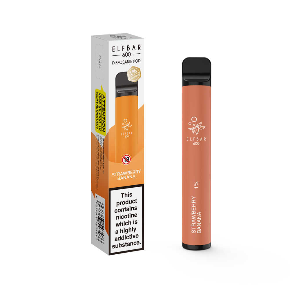 ELFBAR 600 Disposable Vape - 10mg Nicotine Strength - 550mAh Battery