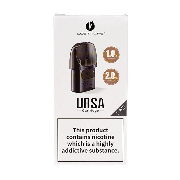 Lost Vape Ursa Replacement Pods - 3 Pack - 0.8ohm, 1.0ohm Coil Resistance