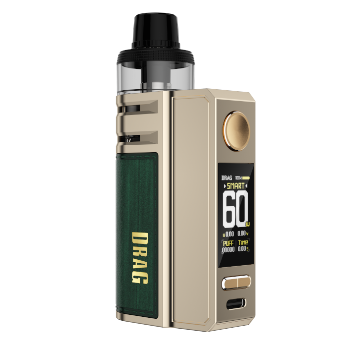 VooPoo Drag E60 Kit - Ultimate Vaping Performance 5W to 60W Output Range - Built-in 2550mAh Battery