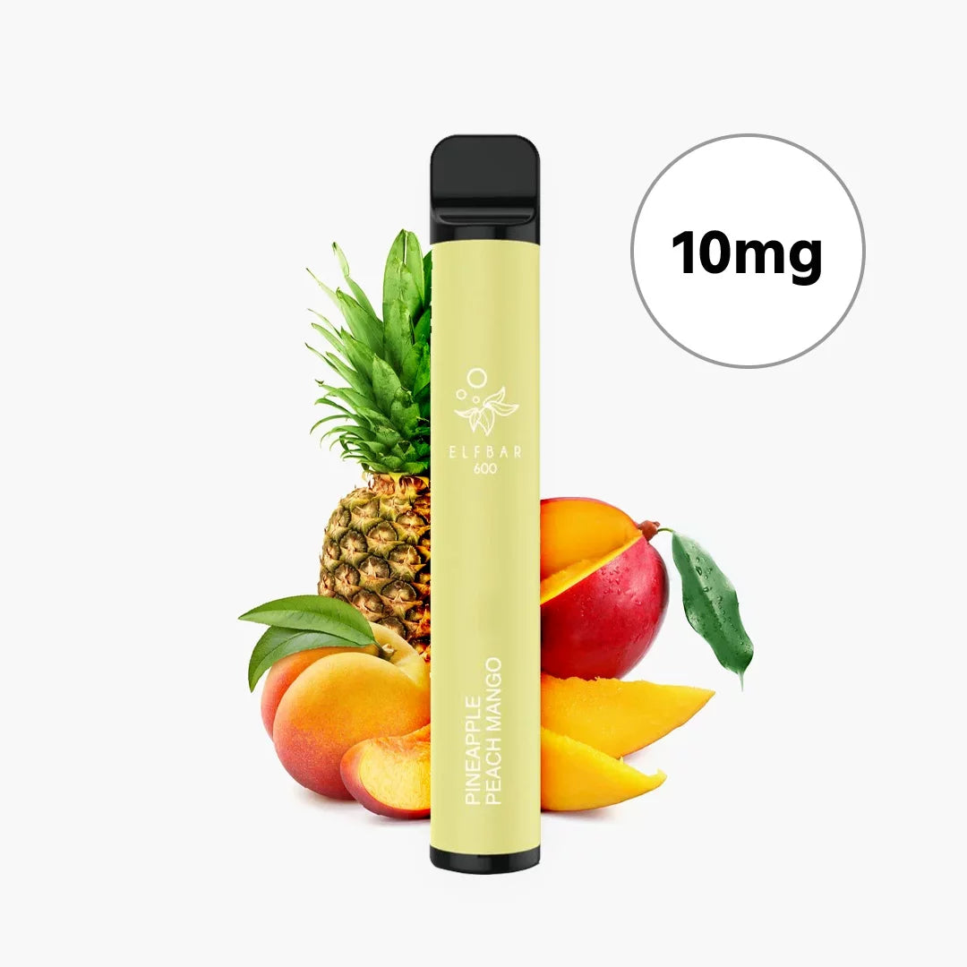 ELFBAR 600 Disposable Vape - 10mg Nicotine Strength - 550mAh Battery