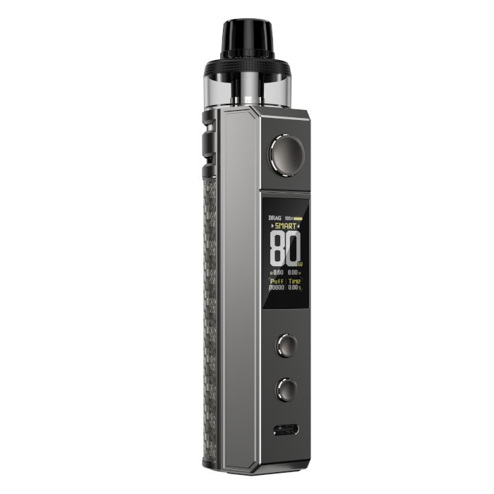 VooPoo Drag H80S Kit - Unleash Your Vaping Potential with 5W to 80W Power Output Range - 18650mAh Battery