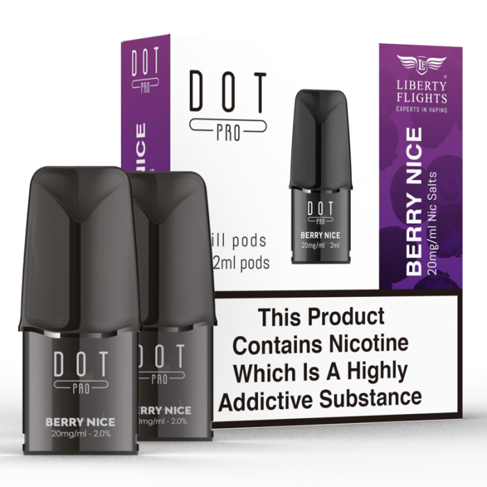 Dot Pro Pods - Twin Pack (Liberty Flights) - 20mg Nicotine Strength