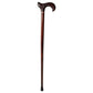 Gents Wooden Derby Cane with Collar Walking Stick in Dark Brown Wood Stain 94cm (37") Height