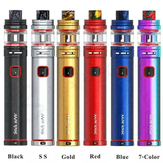Smok Stick 80W Vape Kit – Powerful 2800mAh Battery, Adjustable 5-80W Output, TFV Mini V2 Tank, Includes Mesh & Quadruple Coils