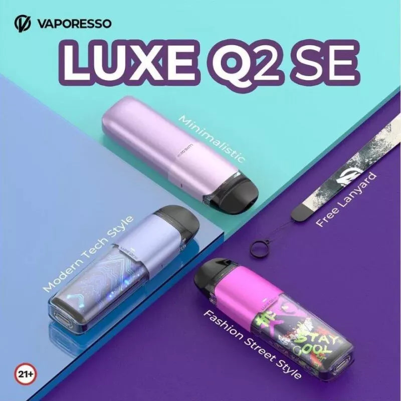 Vaporesso Luxe Q2 SE Pod Vape Kit - 1000mAh Battery - 2ML MTL Vape Pen - UK