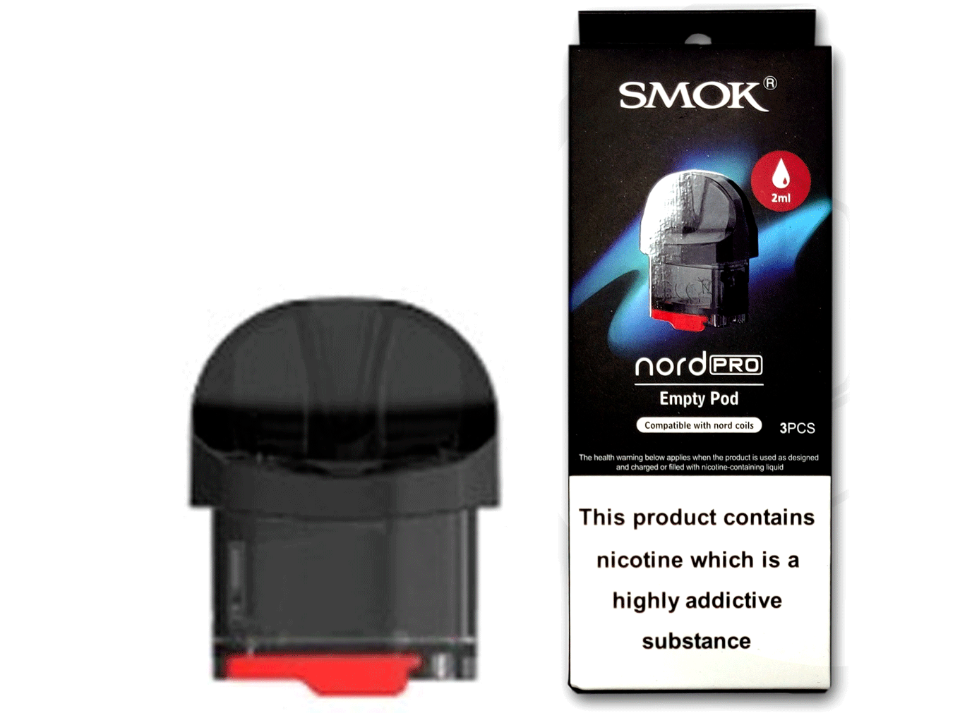 SMOK NORD PRO REPLACEMENT PODS 2ml Authentic Cartridge Free & Fast Dispatch UK