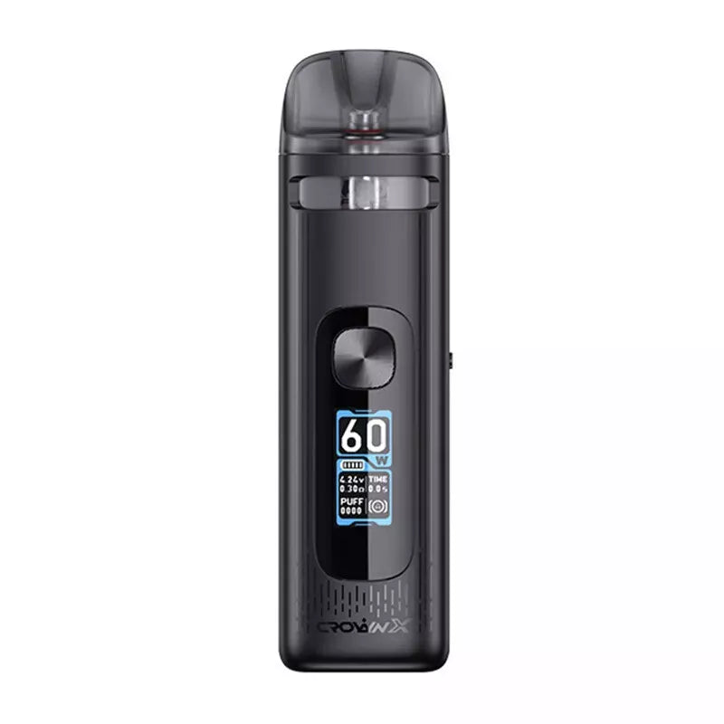 Uwell Crown X Pod Vape Kit – 1500mAh Battery, 60W Max Output, 2ml Capacity, Includes 0.3ohm & 0.6ohm Coils, Type-C Charging