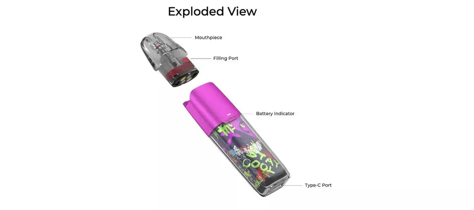 Vaporesso Luxe Q2 SE Pod Vape Kit - 1000mAh Battery - 2ML MTL Vape Pen - UK