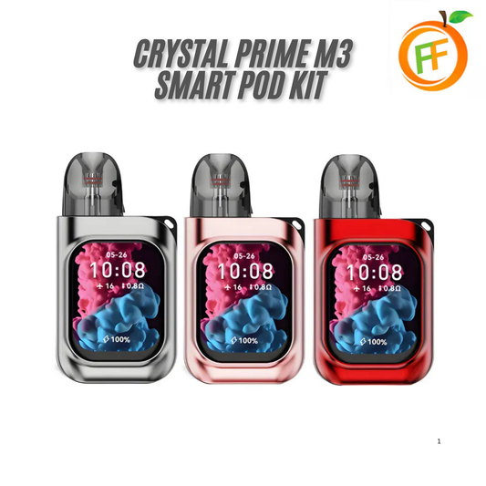 Crystal Prime M3 Smart Pod Kit - Touchscreen, Bluetooth, No Nicotine
