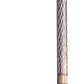 Luxury Ladies Engraved Etched Adjustable Walking Stick Cane with Soft Grip Gel Ergonomic Handle for Women - 25.5” – 35.5”