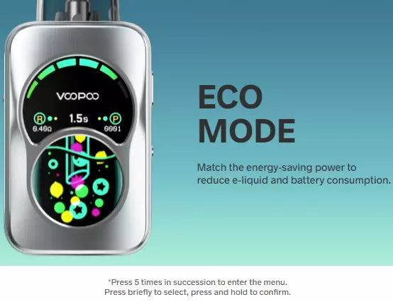 Voopoo Argus A Pod Vape Kit – 1100mAh Battery, 5-30W Adjustable Output, Stepless Airflow, Type-C Charging, OLED Display