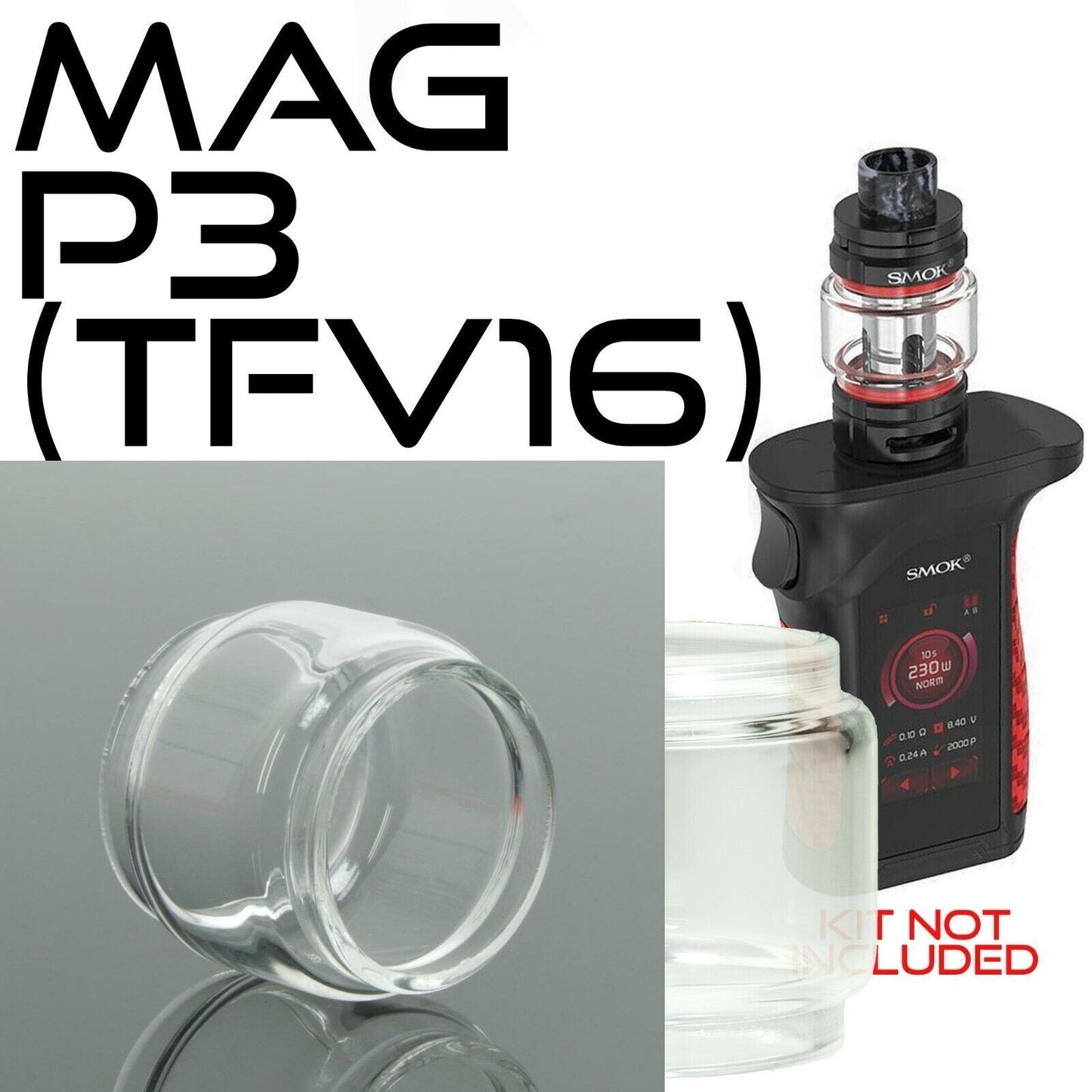 x1 SMOK Bubble Glass for Tanks Kits All Vape Models UK Free & same Day Dispatch