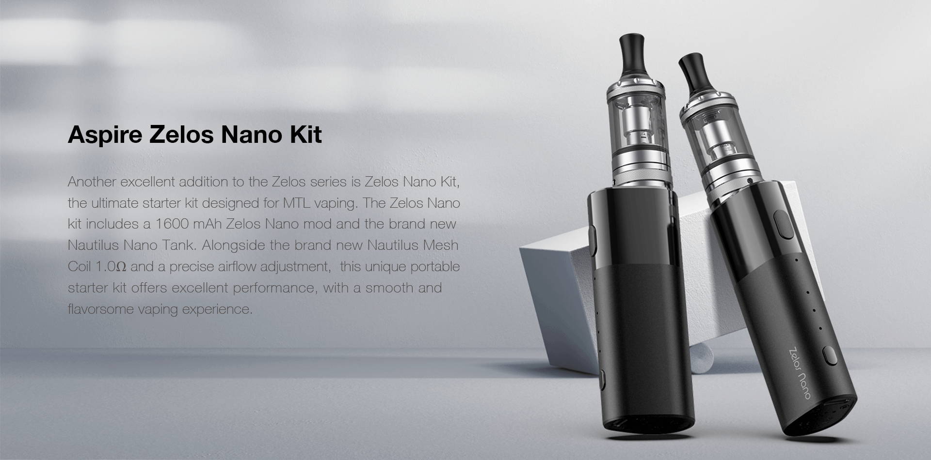 Aspire Zelos Nano Kit - Compact Powerful Vaping Solution With 1600mAh High performance Battery Fruits Flavours Aspire Zelos Nano Kit - Compact Powerful Vaping Solution With 1600mAh High performance Battery Fruits Flavours