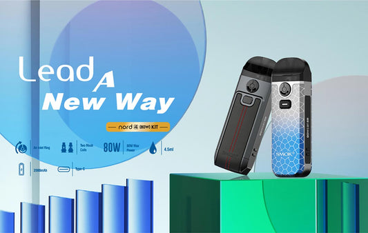 Smok Nord 4 Pod Kit - 5 to 80W Versatile Performance in a Compact Package with 2000mAh Battery