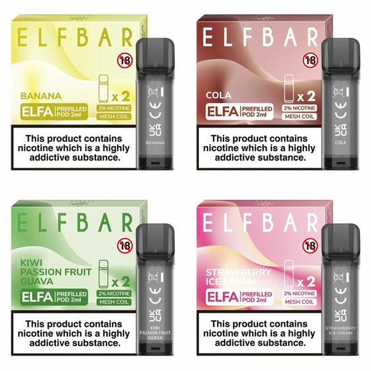 ELFBAR Elfa Prefilled Pods - 2 Pack - MTL Vaping