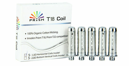INNOKIN T18 T22 COILS Prism Endura 1.5ohm Replacement TANK Coil Heads 5 Pack UK