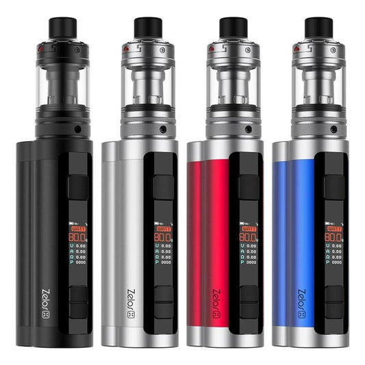 Aspire Zelos X Kit - Unleash Your Vaping Potential with 1-80W Wattage Range - External 18650 Battery