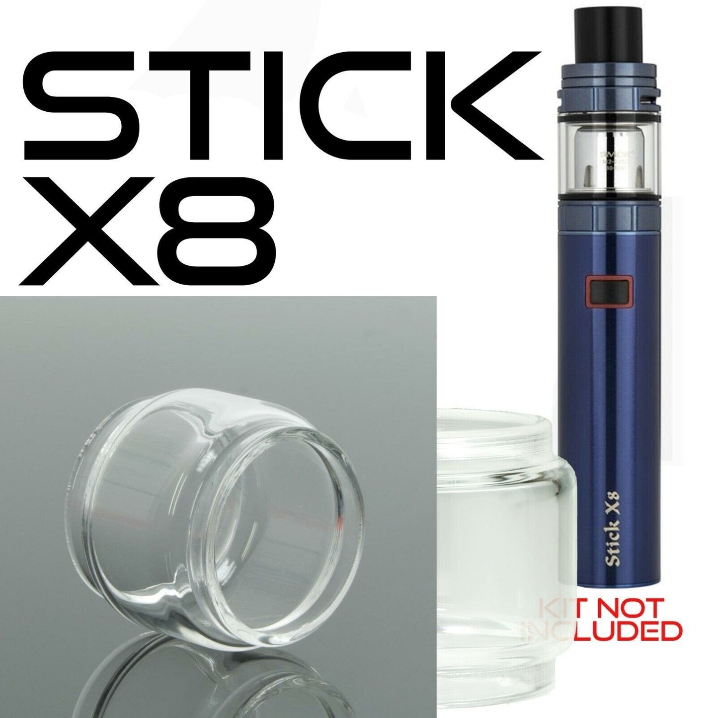 x1 SMOK Bubble Glass for Tanks Kits All Vape Models UK Free & same Day Dispatch