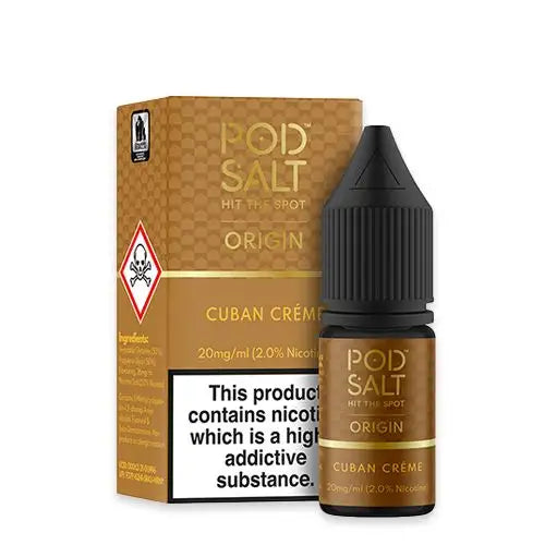 Pod Salt Origin Cuban Creme Nic Salt