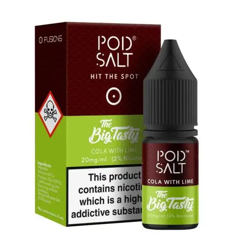 Pod Salt Fusions The Big Tasty Cola With Lime Nic Salt