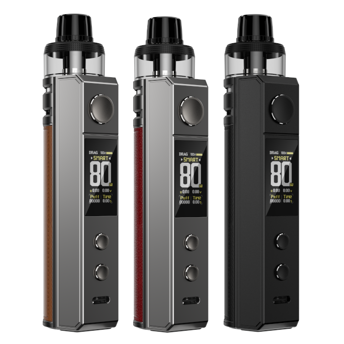 VooPoo Drag H80S Kit - Unleash Your Vaping Potential with 5W to 80W Power Output Range - 18650mAh Battery
