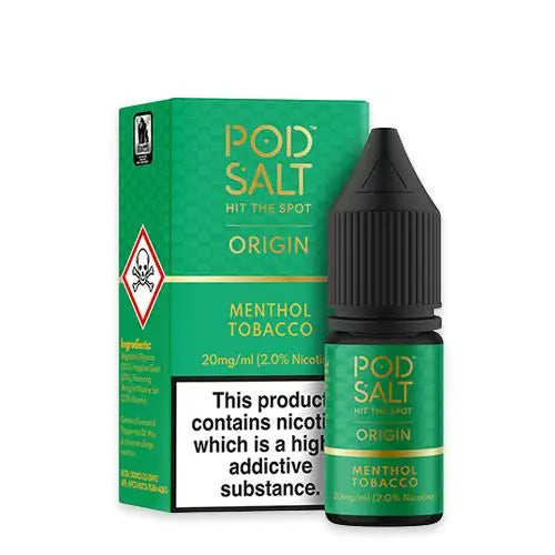 Pod Salt Origin Menthol Tobacco Nic Salt