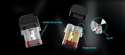 Smok Novo 5 Replacement Pods - 0.7Ω Resistance - Pack of 3 - MTL Vaping