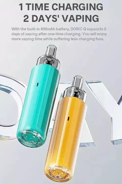 VOOPOO DORIC Q VAPE E-CIG POD KIT | 2ML | 18W | 800MAH | 100% AUTHENTIC | UK