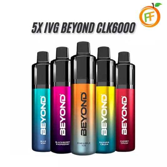 IVG BEYOND CLK6000 | Rechargeable Vape Kit | 20mg Nicotine | Box of 5