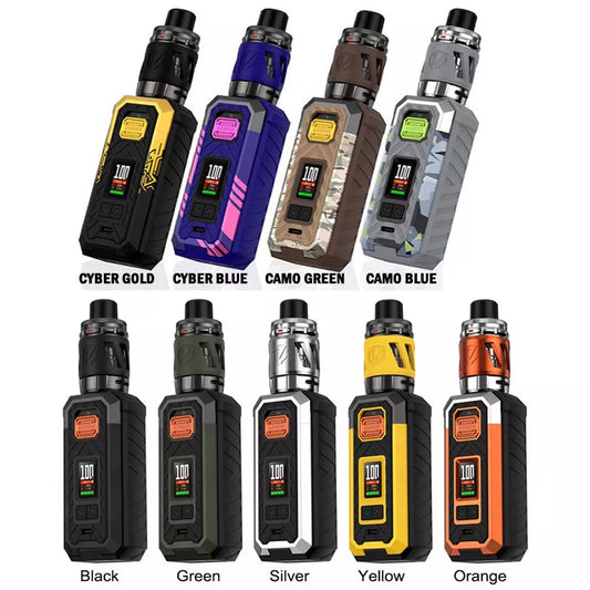 Vaporesso Armour S Vape Kit – 100W Output, 18650/21700 Battery Compatible, iTank 2 with GTi Mesh Coils, DTL Vaping, Robust Design