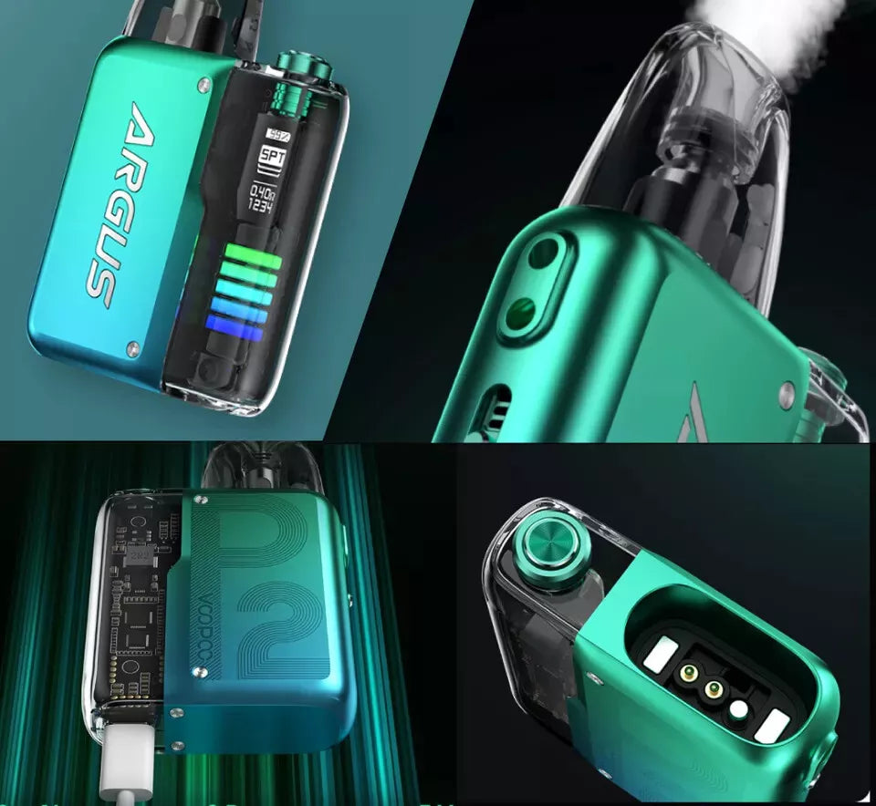 Voopoo Argus P2 Pod Vape Kit – 30W Max Output, MTL & RDTL Vaping, 2ml Top-Fill Pods, Adjustable Airflow, USB-C Charging