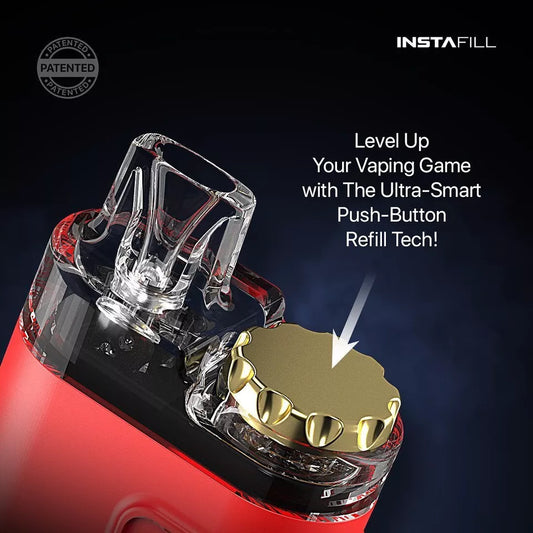 InstaFill 3500 Vape Pod – 3500 Puffs, Rechargeable 500mAh Battery, 10ml Refill, 20mg Nic Salt, Mesh Coil & Type-C Charging